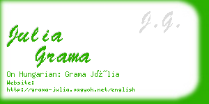 julia grama business card